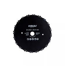 Нож для триммера Sigma 230x25.4мм 20Т цепной (5624651)