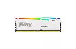 Модуль памяти для компьютера DDR5 16GB 5600 MHz FURY Beast White RGB Kingston Fury (ex.HyperX) (KF556C40BWA-16)
