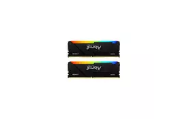 Модуль памяти для компьютера DDR4 32GB (2x16GB) 3600 MHz FURY Beast RGB Kingston Fury (ex.HyperX) (KF436C18BB2AK2/32) - Фото