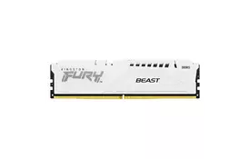 Модуль памяти для компьютера DDR5 32GB 5200 MHz FURY Beast White Kingston Fury (ex.HyperX) (KF552C40BW-32) - Фото