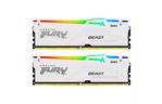 Модуль памяти для компьютера DDR5 32GB 5200 MHz FURY Beast White RGB Kingston Fury (ex.HyperX) (KF552C40BWAK2-32)