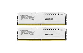 Модуль памяти для компьютера DDR5 64GB (2x32GB) 6000 MHz FURY Beast White Kingston Fury (ex.HyperX) (KF560C40BWK2-64) - Фото