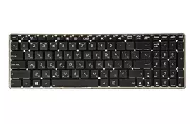 Клавіатура для ноутбука ASUS K55, K75A, K75VD чорний, без фрейму - Фото