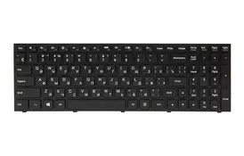 Клавіатура для ноутбука IBM / LENOVO IdeaPad G50-30 чорний, чорний фрейм - Фото