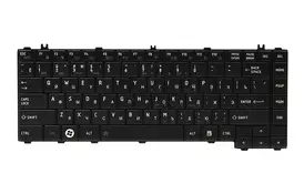 Клавіатура для ноутбука TOSHIBA Satellite L600 чорний, чорний фрейм - Фото