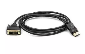 Кабель мультимедийный PowerPlant DisplayPort - DVI, 1.8м - Фото