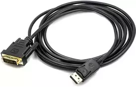 Кабель мультимедийный Display Port to DVI 3.0m PowerPlant (CA911165)  - Фото