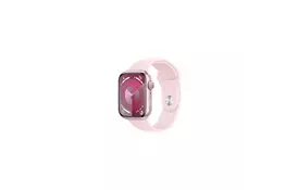 Смарт-годинник Apple Watch Series 9 GPS 45mm Pink Aluminium Case with Light Pink Sport Band - S/M (MR9G3QP/A) - Фото