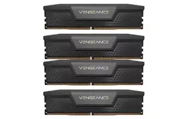 Модуль памяти для компьютера DDR5 96GB (4x24GB) 5600MHz Vengeance Black Corsair (CMK96GX5M4B5600C40) - Фото