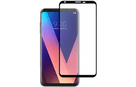 Защитное стекло Full screen PowerPlant для LG V30+ Black - Фото