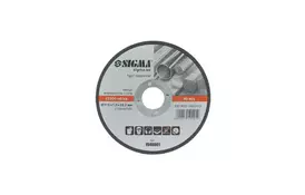 Круг отрезной Sigma по металлу и нержавеющей стали 125x1.0x22.2мм, 12250об/мин (1940071) - Фото