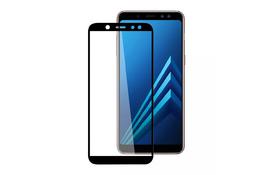 Защитное стекло Full screen PowerPlant для Samsung Galaxy A6, Black - Фото