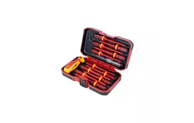 Набор отверток Sigma диэлектрических 11шт + отвертка-индикатор 250В CrV (кейс) (4008411) - Фото