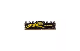 Модуль памяти для компьютера DDR4 8GB 2666 MHz Panther Black/Gold Apacer (AH4U08G26C08Y7GAA-1) - Фото
