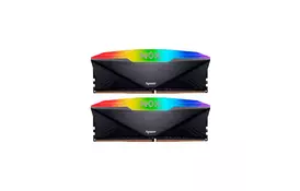 Модуль пам'яті для комп'ютера DDR4 32GB (2x16GB) 3200 MHz NOX RGB Black Apacer (AH4U32G32C28YNBAA-2) - Фото