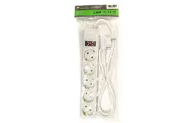Сетевой фильтр питания PowerPlant 1.8 м, 5 розетoк, евростандарт (JY-1056/1.8) (PPSA10M18S5) - Фото