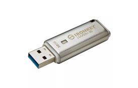 USB флеш накопичувач Kingston 128GB IronKey Locker Plus 50 AES Encrypted USB 3.2 (IKLP50/128GB) - Фото