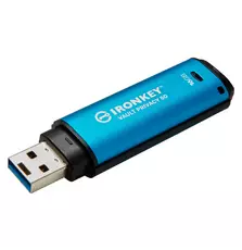 USB флэш-накопитель Kingston 64GB IronKey Vault Privacy 50 Blue USB 3.2 (IKVP50/64GB)