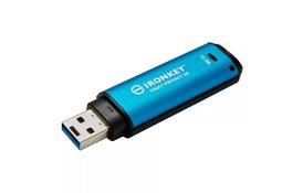 USB флеш накопичувач Kingston 128GB IronKey Vault Privacy 50 Blue USB 3.2 (IKVP50/128GB) - Фото