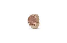 Смарт-часы Garmin vivomove Luxe, RoseGold, Light Sand, Leather (010-02241-21) - Фото