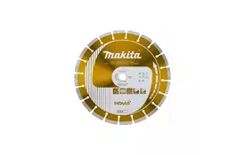 Круг отрезной Makita алмазный NEBULA по бетону сегментный 350х25,4(20) мм, сухой рез/мокрый рез (B-54053) - Фото