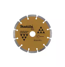Круг отрезной Makita алмазный по бетону сегмент золотой. 150*22,23 мм (B-06432)