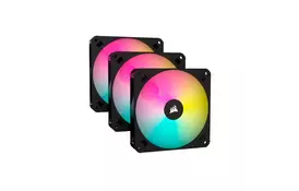 Кулер до корпусу Corsair iCUE AR120 Digital RGB 120mm PWM Fan Triple Pack Black (CO-9050167-WW) - Фото