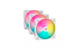 Кулер до корпусу Corsair iCUE AR120 Digital RGB 120mm PWM Fan Triple Pack White (CO-9050169-WW) - Фото