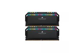 Модуль памяти для компьютера DDR5 32GB (2x16GB) 6000MHz Dominator Platinum RGB Black Corsair (CMT32GX5M2E6000C36) - Фото