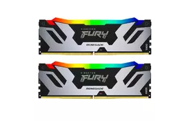 Модуль памяти для компьютера DDR5 32GB (2x16GB) 7200 MHz Renegade RGB XMP Kingston Fury (ex. HyperX) (KF572C38RSAK2-32) - Фото Модуль памяти для компьютера DDR5 32GB (2x16GB) 7200 MHz Renegade RGB XMP Kingston Fury (ex. HyperX) (KF572C38RSAK2-32) - Фото