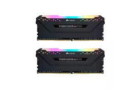 Модуль памяти для компьютера DDR4 16GB (2x8GB) 4000MHz Vengeance RGB PRO Black Corsair (CMW16GX4M2K4000C19) - Фото