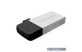 USB флеш накопичувач Transcend 64Gb JetFlash 380 Silver USB 2.0 (TS64GJF380S) - Фото