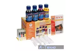 Комплект перезаправляемых картриджей WWM Epson C79/CX3900/9300F/TX200/419/T40W ELECTRA (RC.T073NU) - Фото