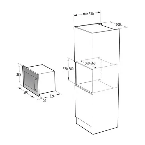 Микроволновая печь Gorenje BMX201AG1BG - Фото 1