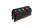 Модуль памяти для компьютера DDR4 16GB (2x8GB) 3200MHz Dominator Platinum RGB Black Corsair (CMT16GX4M2Z3200C16)