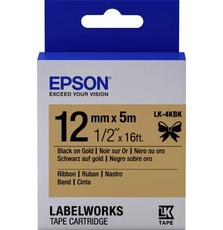 Этикет-лента EPSON Labelworks LK-4KBK Blk/Gold (C53S654001)