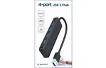 Концентратор Gembird 4 ports USB 3.1, USB-A, USB-C PD (UHB-U3P4P-02)