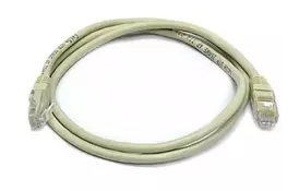 Патч-корд 3м, UTP, cat.6, CU, 24AWG, grey Kingda (KD-PAUT6300GY)  - Фото