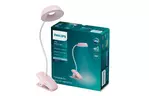 Настольная лампа Philips Donutclip 3Вт 4000K 1200мАч USB-A розовый (929003179607)