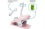 Настольная лампа Philips Donutclip 3Вт 4000K 1200мАч USB-A розовый (929003179607)