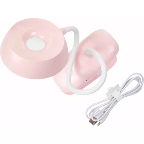 Настольная лампа Philips Donutclip 3Вт 4000K 1200мАч USB-A розовый (929003179607) - Фото 1