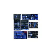 Набор инструментов KING TONY для тележки 259 шт. в ложементе (934-018MRVD)