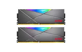 Модуль пам'яті для комп'ютера DDR4 16GB (2x8GB) 3600 MHz XPG SpectrixD50 RGB Tungsten Gray ADATA (AX4U36008G18I-DT50) - Фото