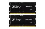 Модуль памяти для ноутбука SoDIMM DDR5 32GB (2x16GB) 6400MHz Impact Kingston Fury (ex.HyperX) (KF564S38IBK2-32)