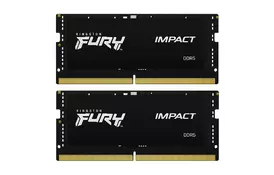 Модуль памяти для ноутбука SoDIMM DDR5 32GB (2x16GB) 6400MHz Impact Kingston Fury (ex.HyperX) (KF564S38IBK2-32) - Фото