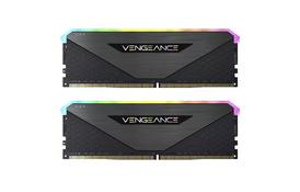 Модуль памяти для компьютера DDR4 32GB (2x16GB) 3600MHz Vengeance RGB RT Black Corsair (CMN32GX4M2Z3600C18) - Фото