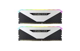 Модуль памяти для компьютера DDR4 32GB (2x16GB) 3600 MHz Vengeance RGB RT White Corsair (CMN32GX4M2Z3600C18W) - Фото