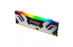 Модуль памяти для компьютера DDR5 16GB 7200 MHz Renegade RGB Black/Silver Kingston Fury (ex.HyperX) (KF572C38RSA-16)