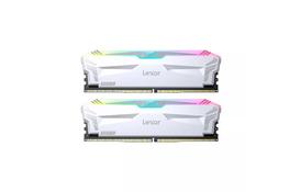 Модуль памяти для компьютера DDR5 32GB (2x(16GB) 6400 MHz Ares RGB White Lexar (LD5EU016G-R6400GDWA) - Фото