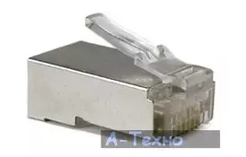 Конектор RJ45 cat.5e FTP 100 шт DIGITUS (A-MO8/8SRS) - Фото